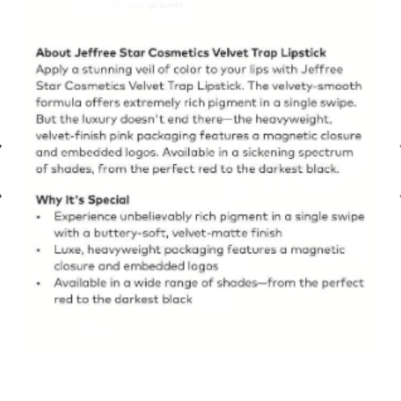 Jeffree Star Velvet Trap Lipstick Color Man Down - Picture 7 of 9